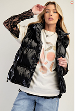 Rock On Black Puff Vest