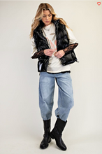 Rock On Black Puff Vest