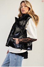 Rock On Black Puff Vest