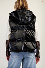 Rock On Black Puff Vest