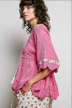The Wildflower Lace-up Top Pink
