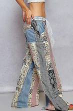 Boho Patchwork Denim Pants