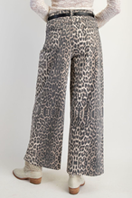 Leopard Denim Pants
