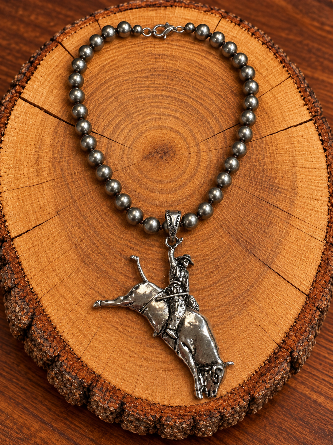 Bull Rider Statement Necklace