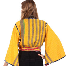 Kantha butterfly wrap top back view