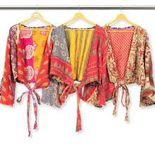 Assorted one-of-a-kind Kantha butterfly wrap tops