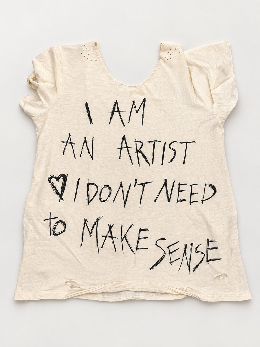 A Rare Bird Whiskers Has Wings Tee – Cream