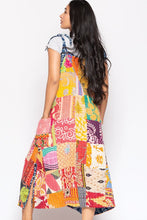 Back view of the reversible Kantha patchwork sundress