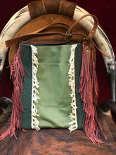 Free Spirit Vintage Saddle Blanket & Leather Fringe Handbag H