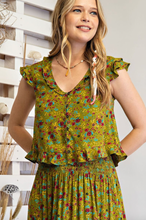 Retro Sage Top