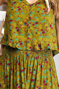 Retro Sage Top