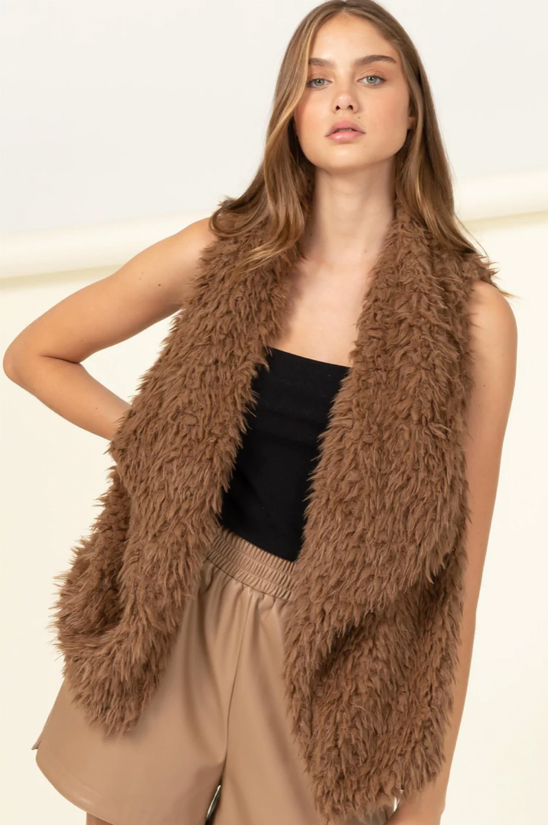 Awaiting Winter Brown Sugar Vest