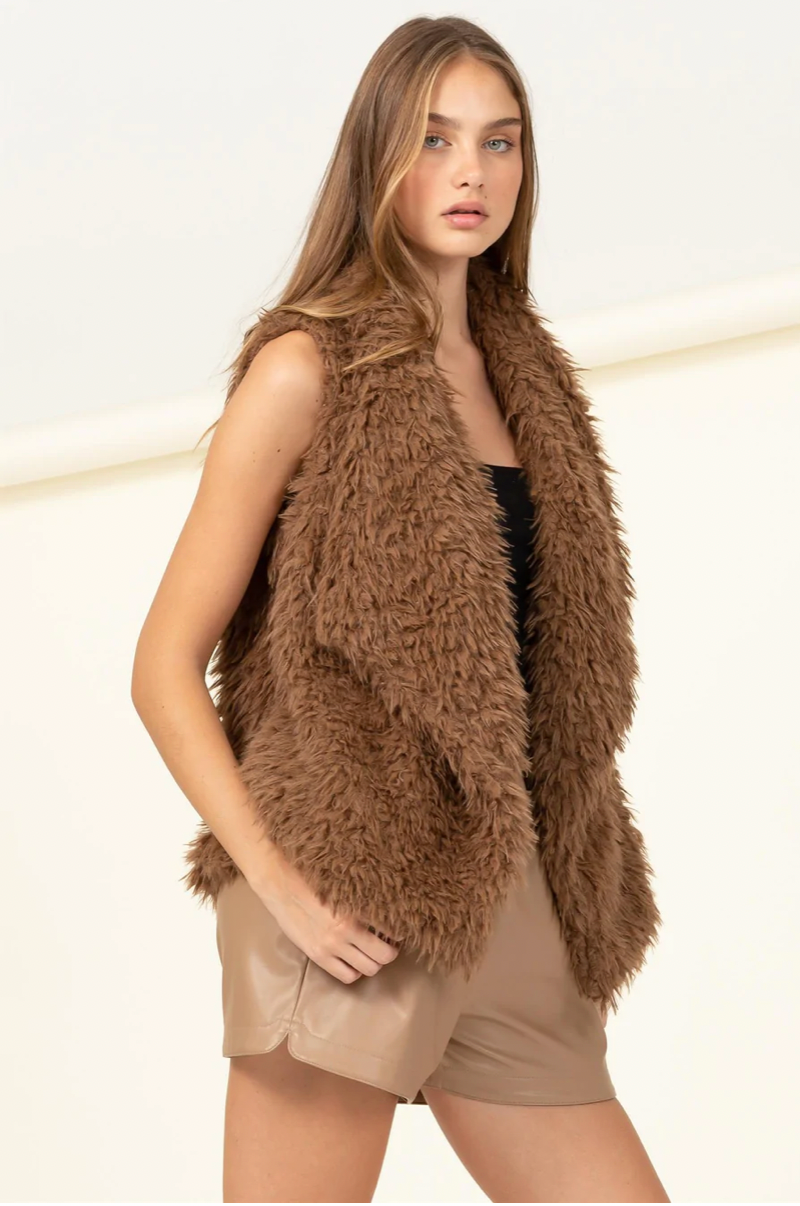 Awaiting Winter Brown Sugar Vest