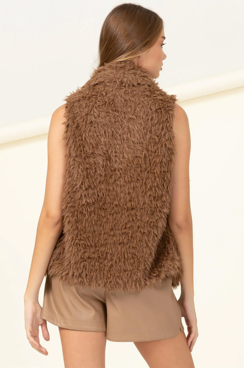 Awaiting Winter Brown Sugar Vest