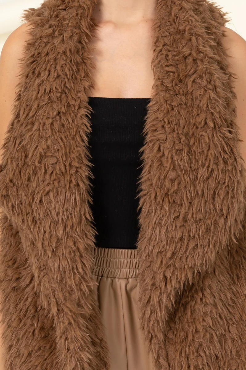 Awaiting Winter Brown Sugar Vest