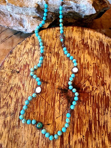Chocolate Turquoise Necklace