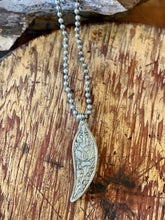 Feather and Silver Necklace