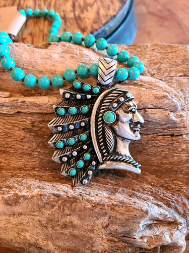 Turquoise  Chief Necklace