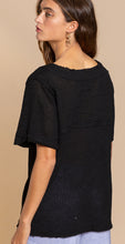 Waffle Knit Black