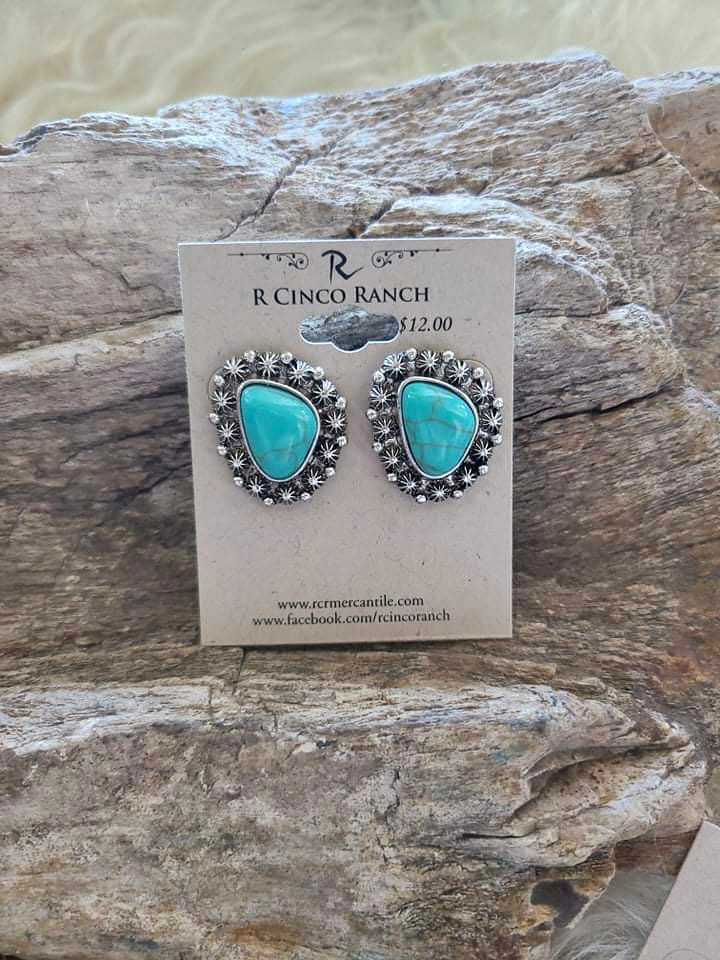Turquoise starlight earring