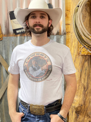 Forrie J.Smith Tee Cowboys Only Made in America Barbed Wire Tee