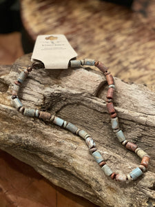 Round Amazonite bead necklace