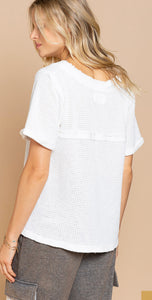 Waffle Knit Cream