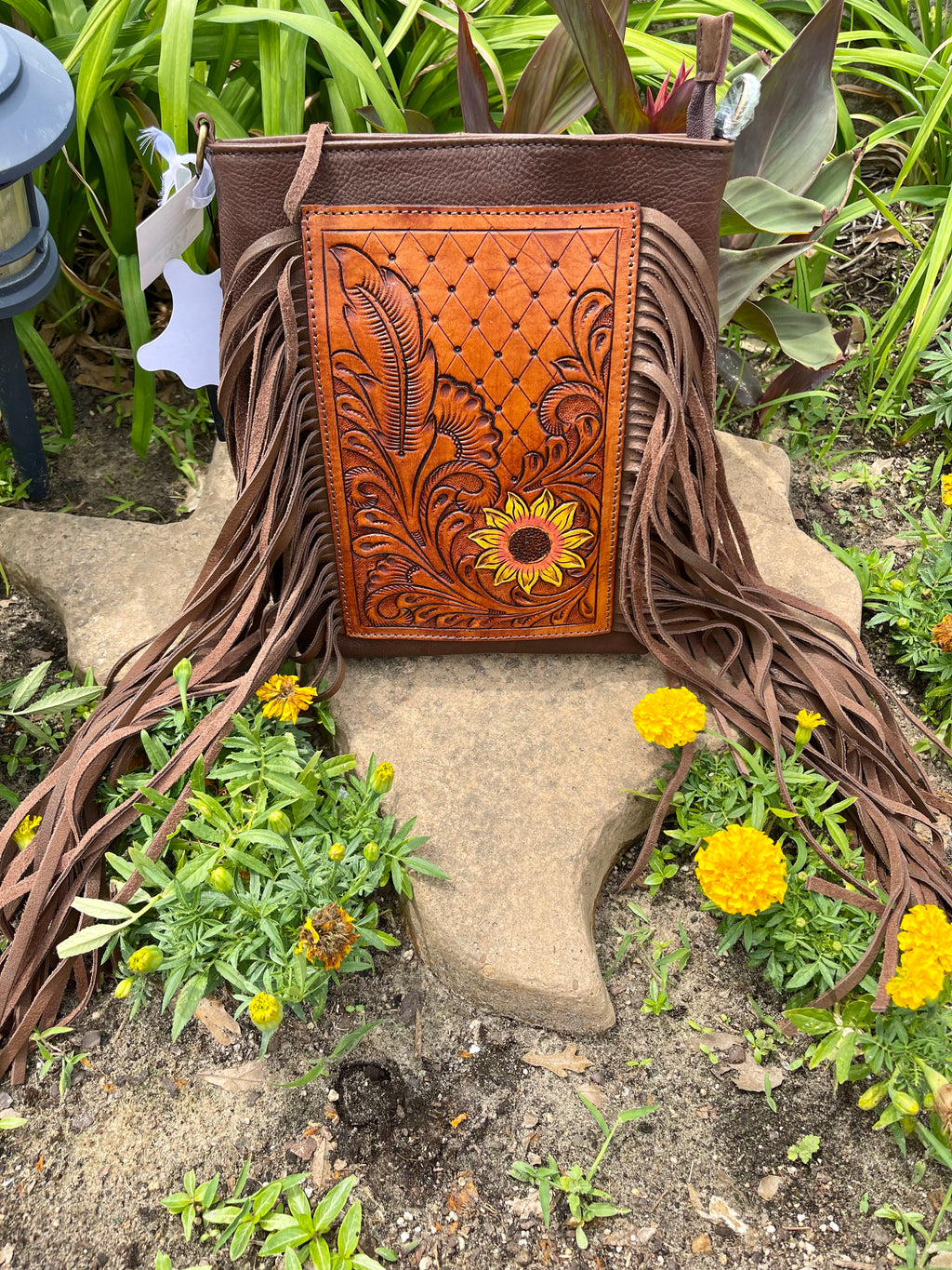 Floral Fringe Bag