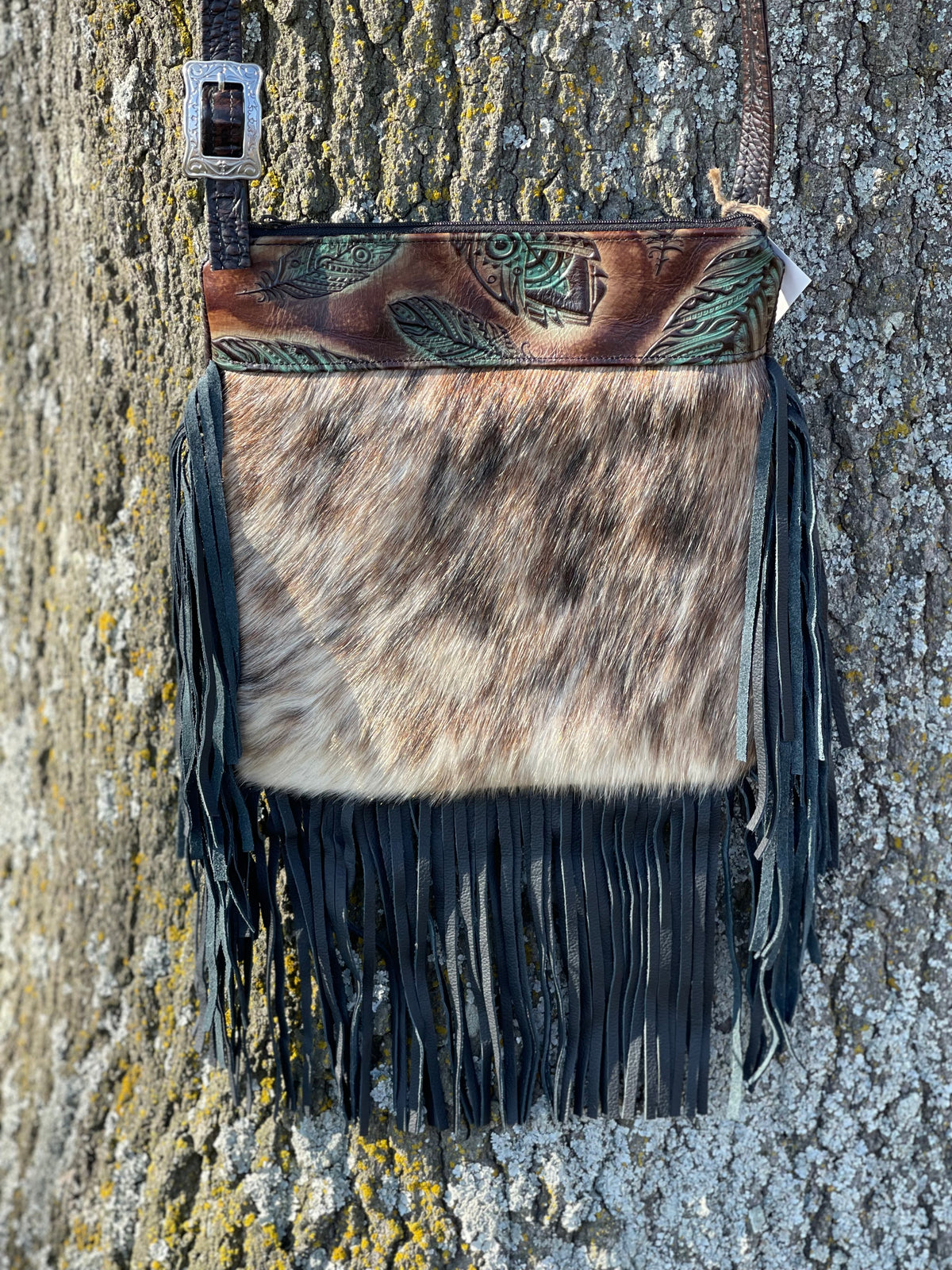 Plumas Turquoise Kimberly Crossbody