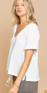 Waffle Knit Cream